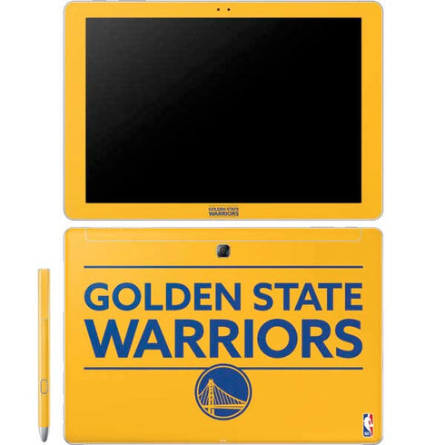 NBA Golden State Warriors Standard - Yellow Galaxy Book 12in Skin